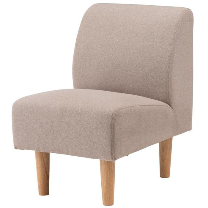 デリカ ソファ ソファー sofa 1人掛 ベージュ W47×D67×H72×SH40 ソファ ソファー 一人掛けソファ 1人掛けソファ カバーリング クッション 脚取り外し 2WAY アームレス 肘掛けなし 肘なし 北欧 ナチュラル リビング シンプル ベージュ グレージュ azu-gs-334