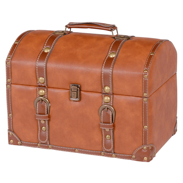 トランク MUD-6010 ライトブラウン 幅34×奥行20.5×高さ27cm hgs-2101649400 タンス チェスト 収納 家具 北欧 モダン 家具 インテリア ナチュラル テイスト 新生活 オススメ おしゃれ