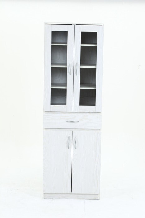 ハイキッチンキャビネット 180＊60 オークWH FBC657 オｰクホワイト 幅590&times;奥行398&times;高さ1800mm fj-52294 キャビネット コンソール 収納 家具 北欧 モダン 家具 インテリア ナチュラル テイスト 新生活 オススメ おしゃれ｜家具・インテリアのジェンコ