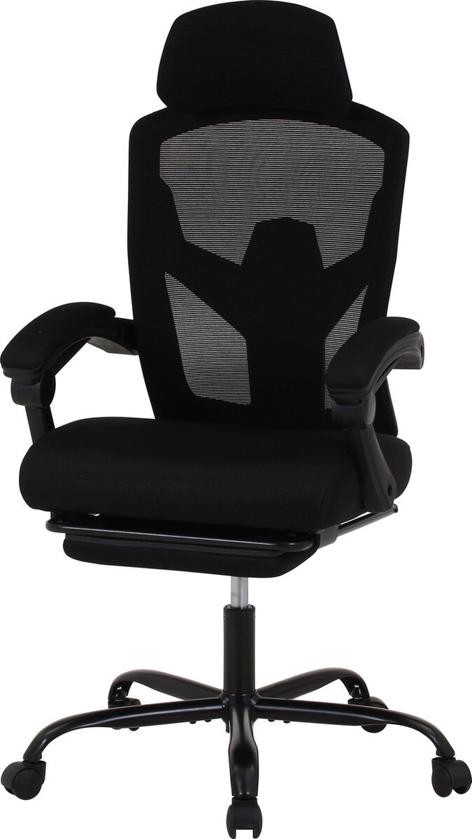 リクライニングチェア メッシュ スリープ2 BK 3509F-1W ブラック 幅660×奥行665~1245×高さ1125~1220mm fj-37911 デスク用チェア オフィスチェア オフィス家具 北欧 モダン 家具 インテリア ナチュラル テイスト 新生活 オススメ おしゃれ|家具・インテリアのジェンコ