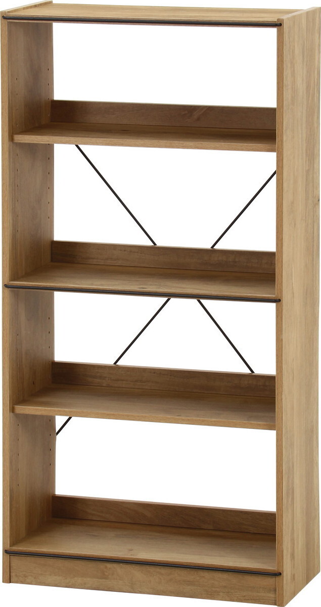 楽天市場】EZBOオープンラック4段 MBR EZ-OP4 ミディアムブラウン 幅