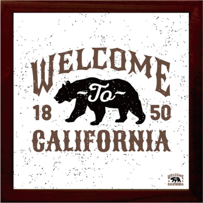 サインフレーム 400シリーズ ウェルカム カルフォルニア Sign Frame 400seires Welcome to California 425x425x30 snw-isf-52263 アートパネル アートボード 壁紙 装飾フィルム 送料無料 北欧 モダン 家具 インテリア ナチュラル テイスト 新生活 オススメ おしゃれ|家具・インテリアのジェンコ