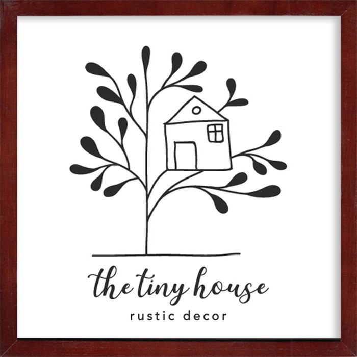 サイン フレーム タイニーハウス Sign fraem The Tiny House 270x270x20 snw-zsf-53423 アートパネル アートボード 壁紙 装飾フィルム 送料無料 北欧 モダン 家具 インテリア ナチュラル テイスト 新生活 オススメ おしゃれ 後払い