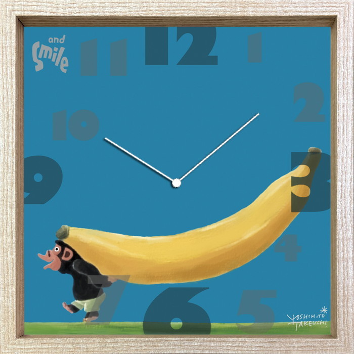 タクウチ ヨシヒト クロック チンパンジー Yoshihito Takeuchi CLOCK チンパンジー 320x320x55 snw-cac-53824 振り子時計 置き時計 掛け時計 送料無料 北欧 モダン 家具 インテリア ナチュラル テイスト 新生活 オススメ おしゃれ 後払い｜家具・インテリアのジェンコ