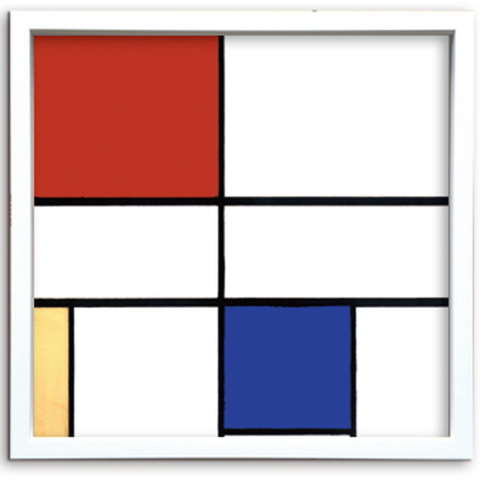 プレト・モンドリアン Plet Mondrian 430x430x30 snw-ipm-53084 アートパネル アートボード 壁紙 装飾フィルム 送料無料 北欧 モダン 家具 インテリア ナチュラル テイスト 新生活 オススメ おしゃれ 後払い｜家具・インテリアのジェンコ