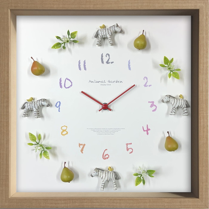 ディスプレイ クロック ゼブラ Display Clock Zebra 320x320x55 snw-cdc-53067 振り子時計 置き時計 掛け時計 送料無料 北欧 モダン 家具 インテリア ナチュラル テイスト 新生活 オススメ おしゃれ 後払い