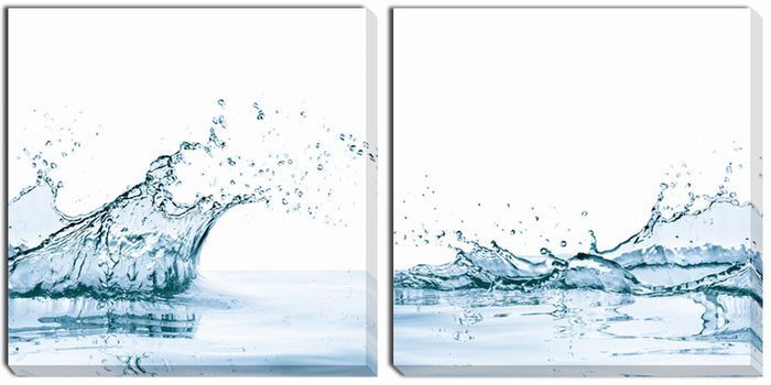 アート パネル ウォータースプラッシュ 2枚セット Art Panel water splash with reflection,isolated 2枚セット 700x700x40 x2枚set snw-iap-52786 アートパネル アートボード 壁紙 装飾フィルム 北欧 モダン 家具 インテリア ナチュラル テイスト 新生活 オススメ|家具・インテリアのジェンコ