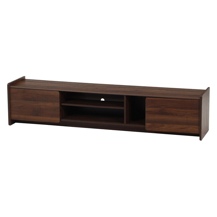 TVボード ヘーゼル 180幅 ウォルナット 組立品 W1800&times;D395&times;H395mm 27kg fj-71382 テレビ台 ローボード 収納 家具 送料無料 北欧 モダン 家具 インテリア ナチュラル テイスト 新生活 オススメ おしゃれ 後払い｜家具・インテリアのジェンコ