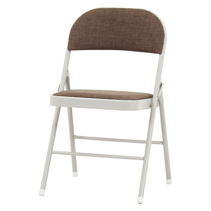 折りたたみ チェア クッション付き BR ブラウン 完成品 W470×D450×H780mm 4kg fj-73647 折りたたみチェア イス チェア 送料無料 北欧 モダン 家具 インテリア ナチュラル テイスト 新生活 オススメ おしゃれ 後払い