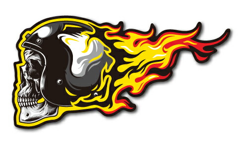 楽天市場 バイカーステッカー Biker Sticker バイク ハーレー ヘルメット デビルスカル 悪魔 骸骨 Bk044 車 ステッカー 屋外ok ゼネラルステッカー