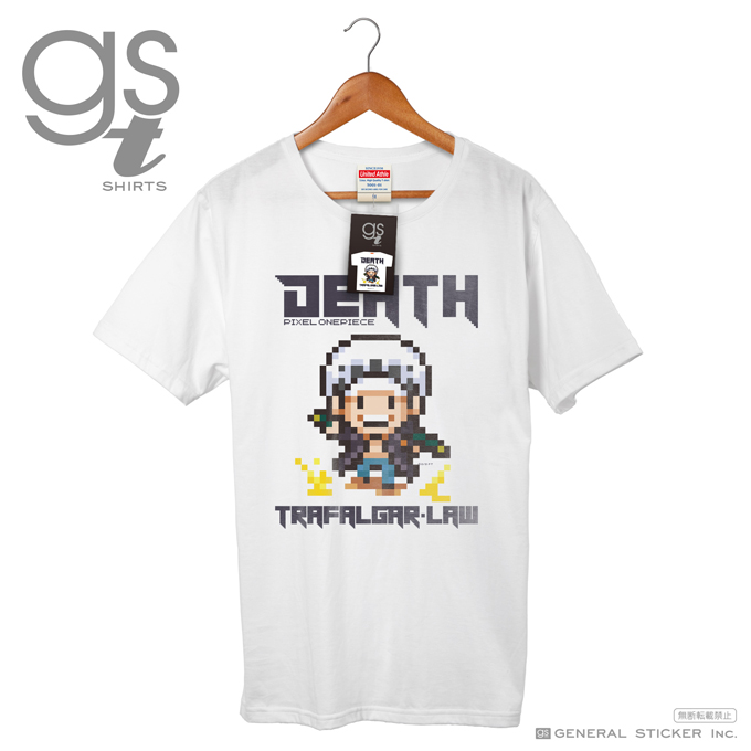 楽天市場 ピクセルワンピースtシャツ ロー Death One Piece ドット絵 Gst016 グッズ ネット限定商品 ゼネラルステッカー
