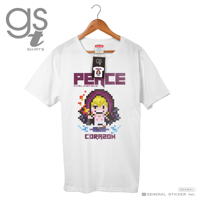 楽天市場 ピクセルワンピースtシャツ ロー Death One Piece ドット絵 Gst016 グッズ ネット限定商品 ゼネラルステッカー