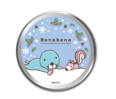 ぼのぼのフレークステッカー ぼの缶 冬 5枚入り ぼのぼの BONOBONO LCC017 アニメ キャラクター グッズ画像