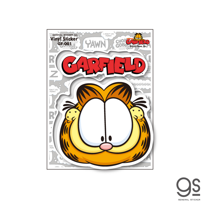 楽天市場 ガーフィールド フェイス キャラクターステッカー アメリカ アニメ イラスト かわいい Garfield 猫 Gf001 Gs 公式グッズ ゼネラルステッカー