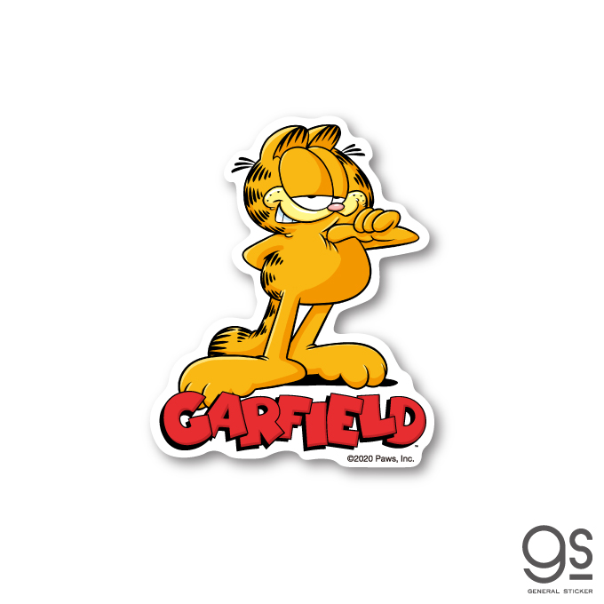 楽天市場 ガーフィールド キャラクターステッカー グッド ミニステッカー アメリカ アニメ Garfield 猫 Gf014 Gs 公式グッズ ゼネラルステッカー
