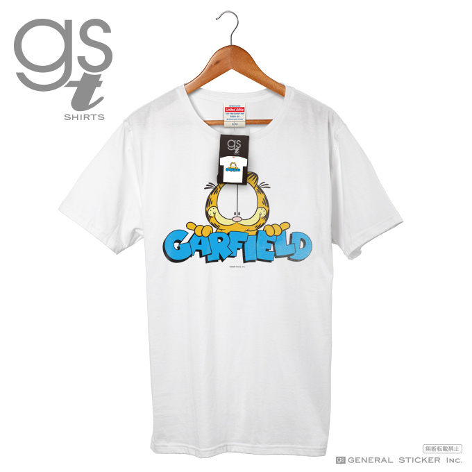 楽天市場 ネット限定商品 ガーフィールド キャラクターtシャツ Garfield レディースサイズ M L アメリカ アニメ Garfield 猫 オマケ付き Gf033 Gs 公式グッズ ゼネラルステッカー