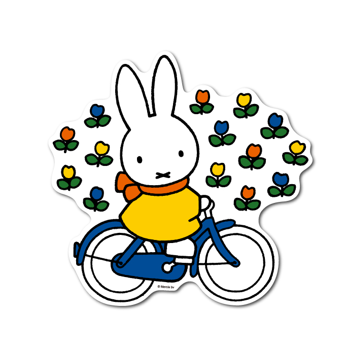 楽天市場 Miffy ミッフィー ダイカットウォールステッカー 自転車 キャラクターステッカー 絵本 イラスト かわいい こども うさぎ インテリア 壁 Mif016 Gs 公式グッズ ゼネラルステッカー