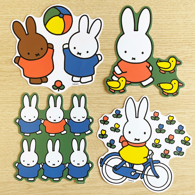 Miffy ミッフィー ダイカットウォールステッカー あひる キャラクターステッカー 絵本 イラスト かわいい こども うさぎ インテリア 壁 Mif018 Gs 公式グッズ