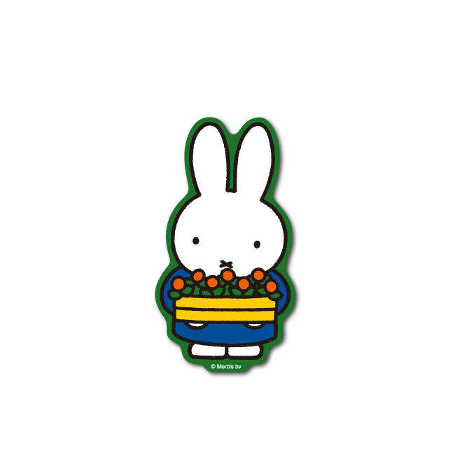 楽天市場 Miffy ミッフィー お花 キャラクターステッカー 絵本 イラスト かわいい こども ダイカットステッカー うさぎ うさこちゃん 人気 Mif004 Gs 公式グッズ ゼネラルステッカー