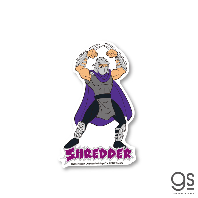 楽天市場 ミュータント タートルズ Shredder シュレッダー ミニ キャラクターステッカー レトロ 忍者タートルズ 亀 映画 アニメ アメコミ Tts016 Gs 公式グッズ ゼネラルステッカー