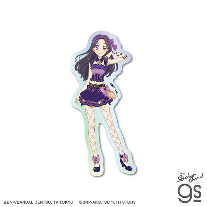 希少!!! オールアイカツ！ダイカットステッカー 紫吹蘭 アイカツ！ ダイカットステッカー 紫吹 蘭 制服 アイドル アニメ