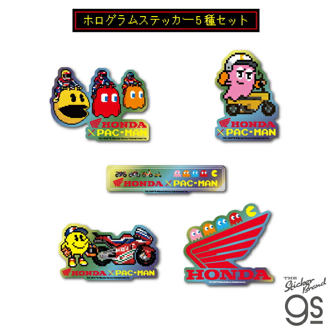 楽天市場】Honda×PAC-MAN ホログラムステッカー wingmark バイク