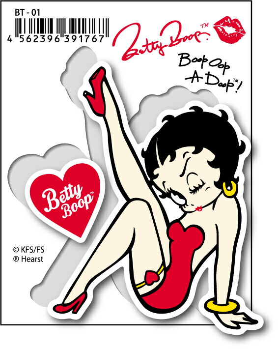 楽天市場】BT02 ベティブープステッカー BETTY BOOP キャラクター 