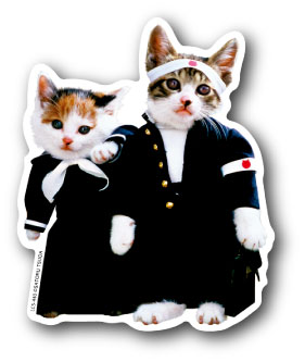 楽天市場】なめ猫 ミニステッカー 免許証 又吉 キャラクター