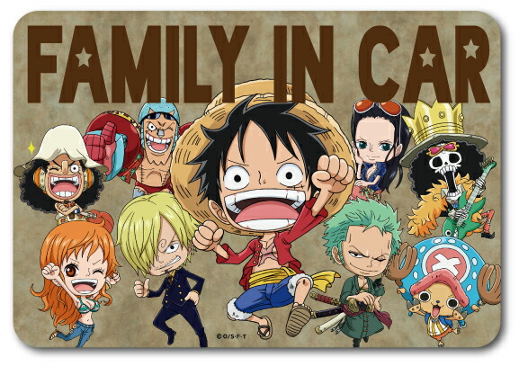 楽天市場 One Piece ワンピース ベビーインカー ステッカー Lcs525 集合 Family In Car ゼネラルステッカー