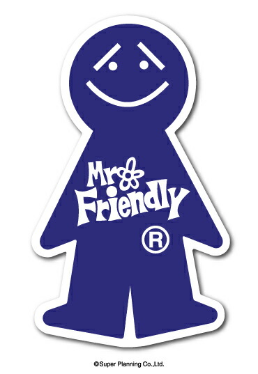楽天市場】Mr.Friendly ミニステッカー 水色 ライトブルー