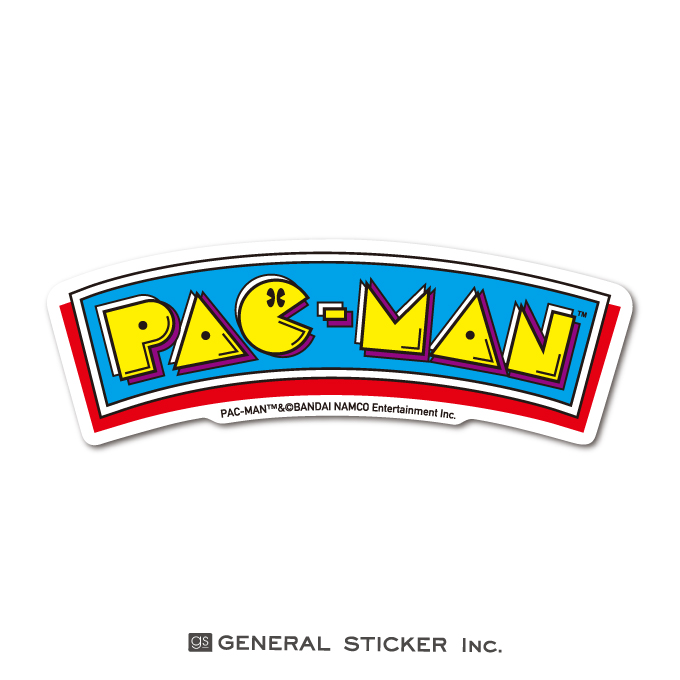 楽天市場 パックマン ロゴ ステッカー レトロ ダイカット ゲーム キャラクター Pac Man ライセンス商品 Lcs1063 Gs グッズ ゼネラルステッカー