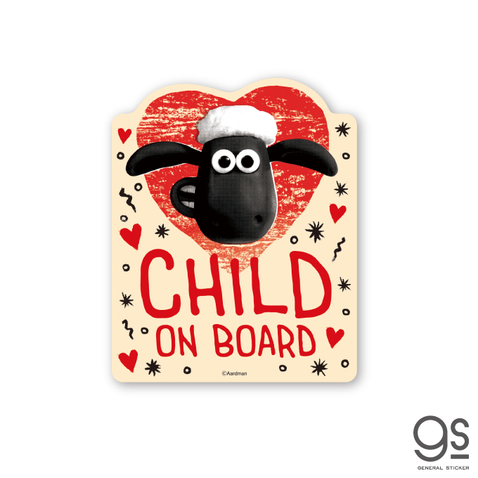 楽天市場 ひつじのショーン ベビーオンボードステッカー ショーン ティミー キャラクターステッカー クレイアニメ 車 Lcs1267 Gs 公式グッズ ゼネラルステッカー