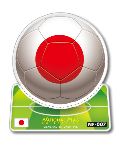 楽天市場 サッカーボールステッカー 日本 Japan Nf007 スポーツステッカー ワールドカップ ゼネラルステッカー