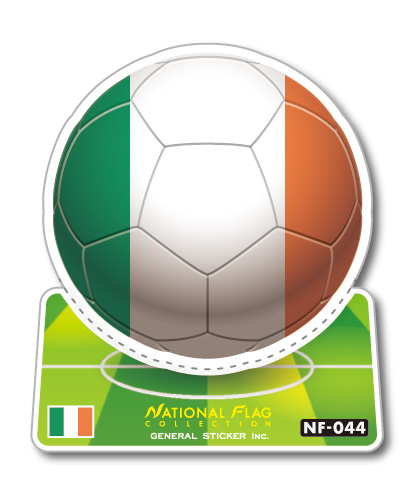 楽天市場 サッカーボールステッカー アイルランド Ireland Nf044 スポーツステッカー ワールドカップ ゼネラルステッカー