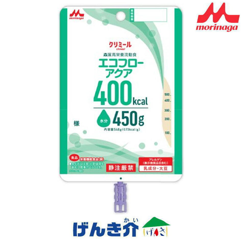 森永クリニコ　エコフローアクア バッグ とろみ状　カフェオレ風味 546g×16個 熱量400kcal　経管栄養　流動食 5,723円