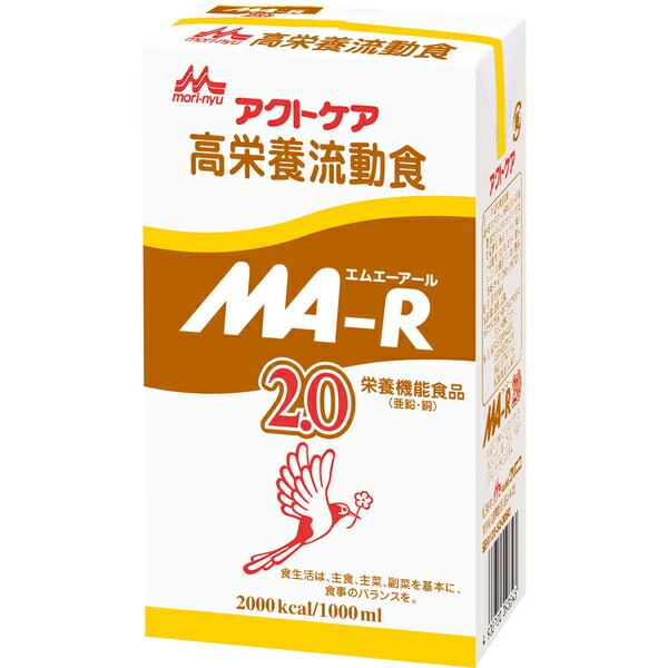 MA-R2.0 紙容器に並べる 流出食 （1000ml×6個） 熱量2000キロカロリー 森永 クリニコ エムエーアール バナナの木味わい 経管営養素
