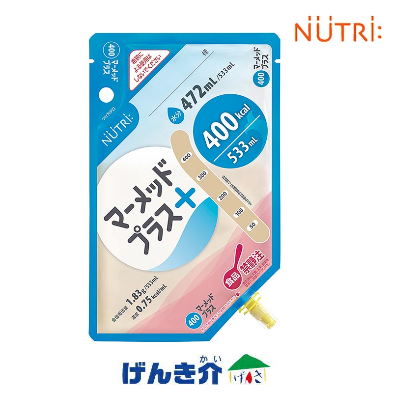 【返品不可】マーメッドプラス400 御徒面子手合い （533ml×16個） 熱量400キロカロリーニュートリー(テルモ)