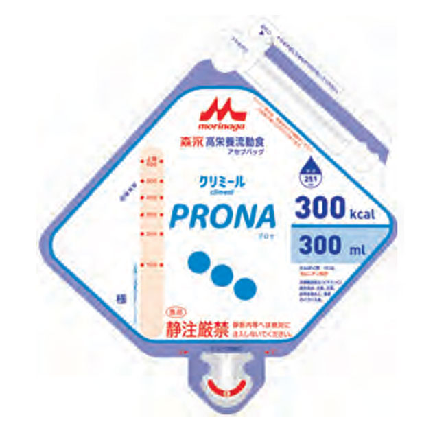 「返品不可」 PRONA プロナ　アセプバッグ （300ml×20個）　熱量300kcal　森永 クリニコ 経管栄養　コーンスープ風味　高たんぱく