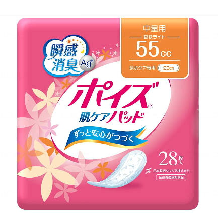 ［直送品］クレシア　ポイズ肌ケアパッド ケース 軽快ライト（28枚/12袋） ［直送品以外と同梱不可］