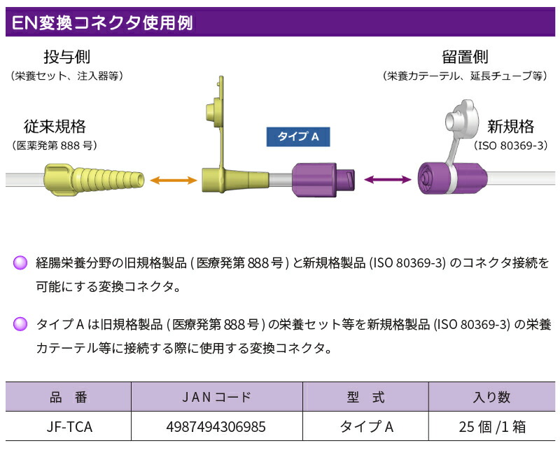 市場 JMS 25個入り EN変換コネクタ タイプA JF-TCA