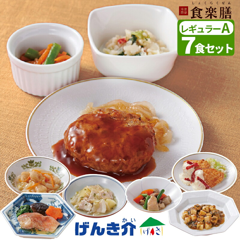 氷る総菜【A書き割り】食楽膳 レギュラー 7食書き割り主菜1品＋副菜2品 おかずのみ 田の実なし豚のねぎ塩 意気地無しの甘酢あんかけ 筑前煮ハンバーグ 煮付け 卵白飛球 麻婆豆腐氷る食料雑貨類 氷る食料雑貨類  一一皿おかず 冷食製造会社直送 冷やりとした便 食料雑貨類