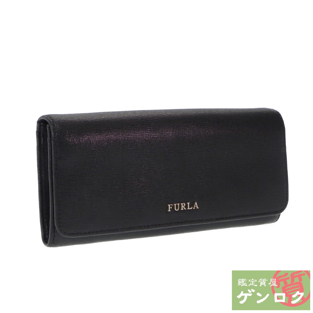 クリスマスツリー特価！ フルラ 長財布 レザー 黒 ブラック FURLA