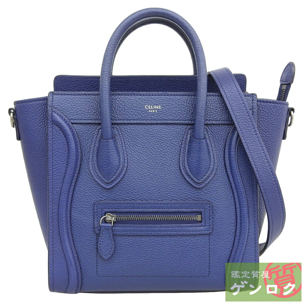 美品【セリーヌ】ラゲージバッグ ナノ ショルダーバッグ CELINE - CELINE ナノ ラゲージ ショルダーバッグ NANO LUGGAGE