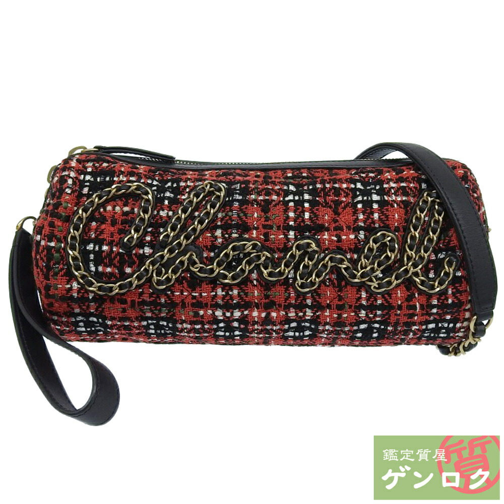 zzz さま♡CHANEL ツイード　 チェーンバッグ　斜めがけ　ナイロン zzz さま♡CHANEL ツイード チェーンバッグ斜めがけナイロン