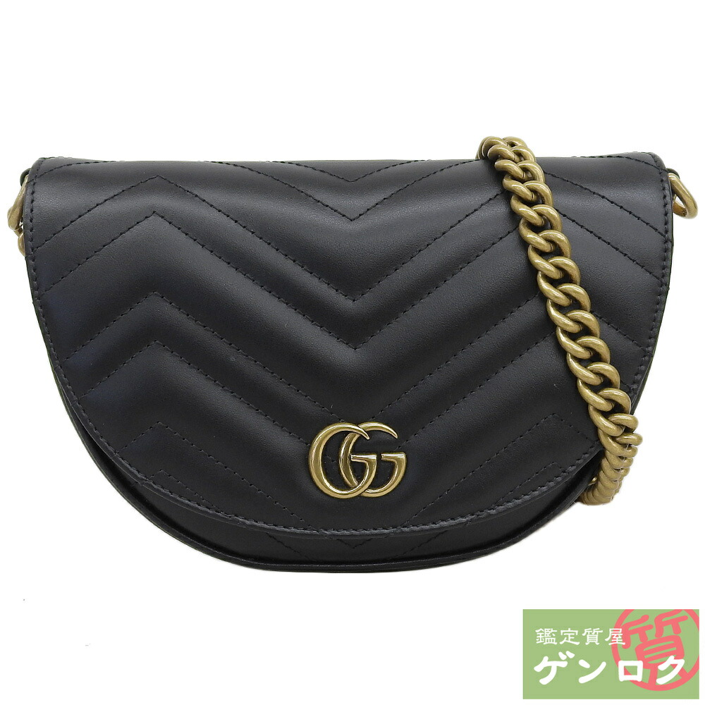楽天市場】【未使用品】グッチ 【GUCCI】GGマーモント キルティング