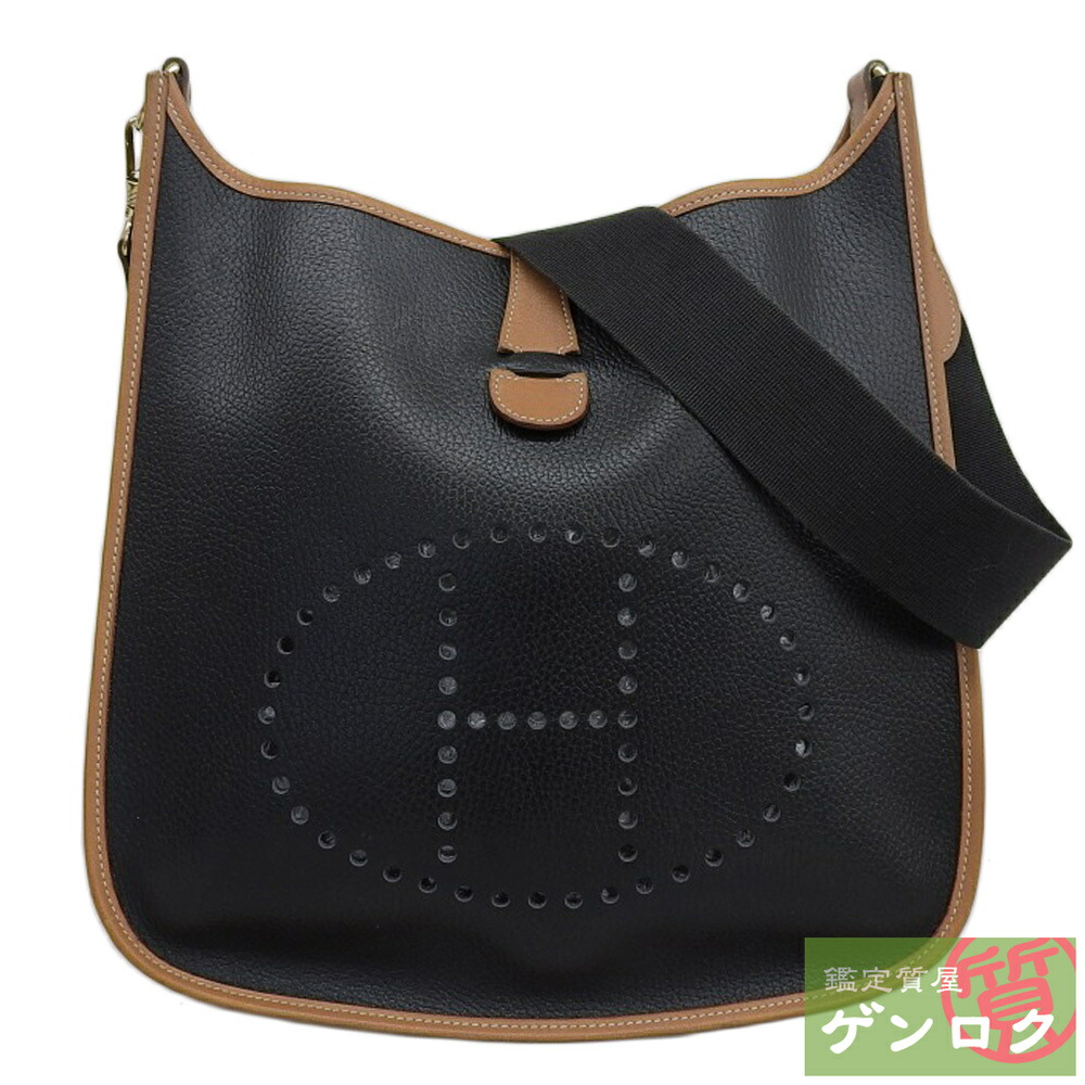 HERMES 美品 エヴリン 1 GM キャメル系 〇X刻印 ショルダーバッグ HERMES 美品 エヴリン 1 GM キャメル系 〇X刻印 ショルダーバッグ