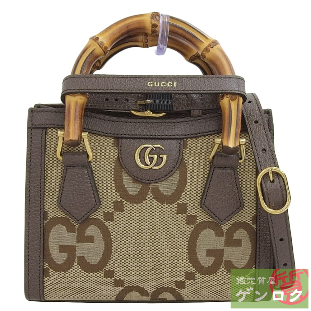 楽天市場】グッチ ジャンボGG バンブー ミニトート ダイアナ