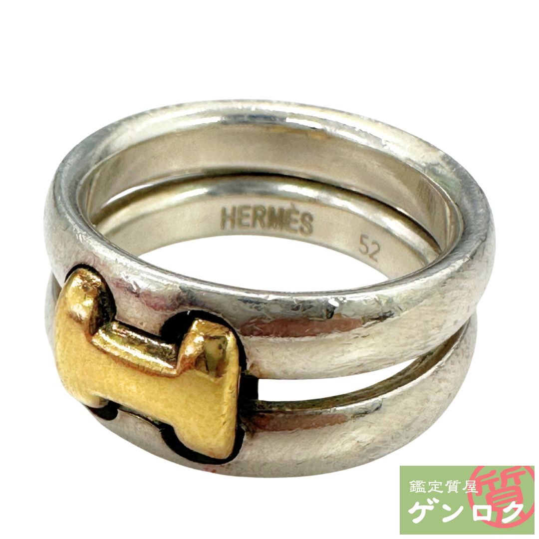 楽天市場】HERMES エルメス オランプリング SV925 K18 シルバー