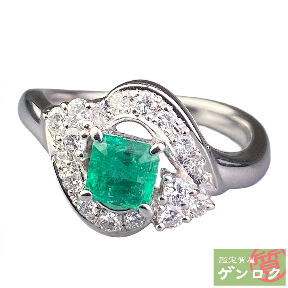25/美品 田崎真珠 タサキ エメラルドカット ダイヤ0.532 リング 指輪 TASAKI タサキ 田崎 エメラルド ダイヤモンド リング バゲット