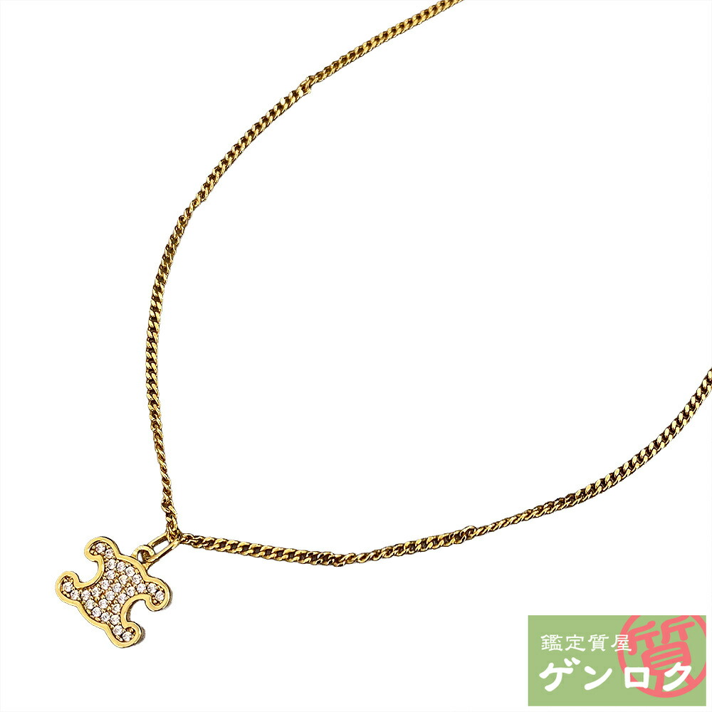 極美品✨　セリーヌ　ネックレス　トリオンフ　マカダム　ロゴ　1141 極美品✨ セリーヌ ネックレス トリオンフ マカダム ロゴ 1141